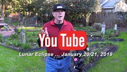 My You Tube Video of the Lunar Eclipse
