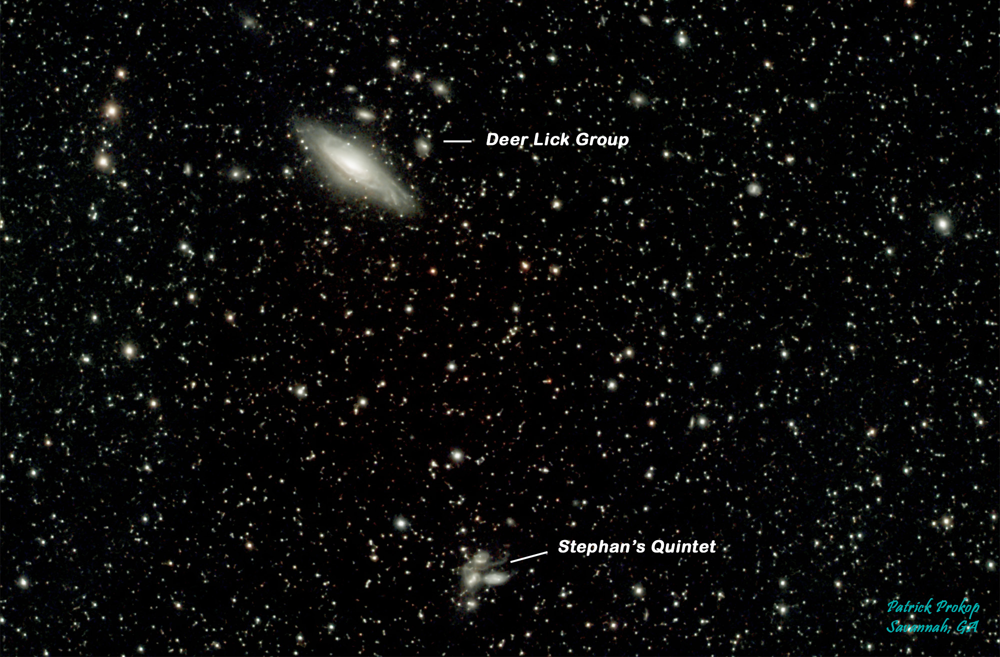 The Deer Lick Group of Galaxies, October 27, 2019  ... Click on image for larger view