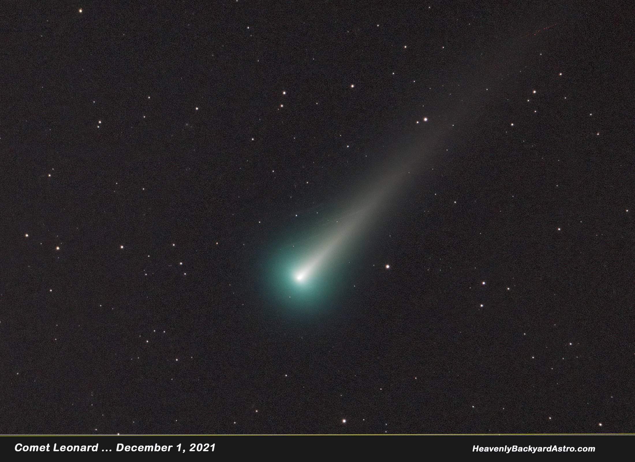 Comet Leonard December 1, 2021  ... Click on image for larger view
