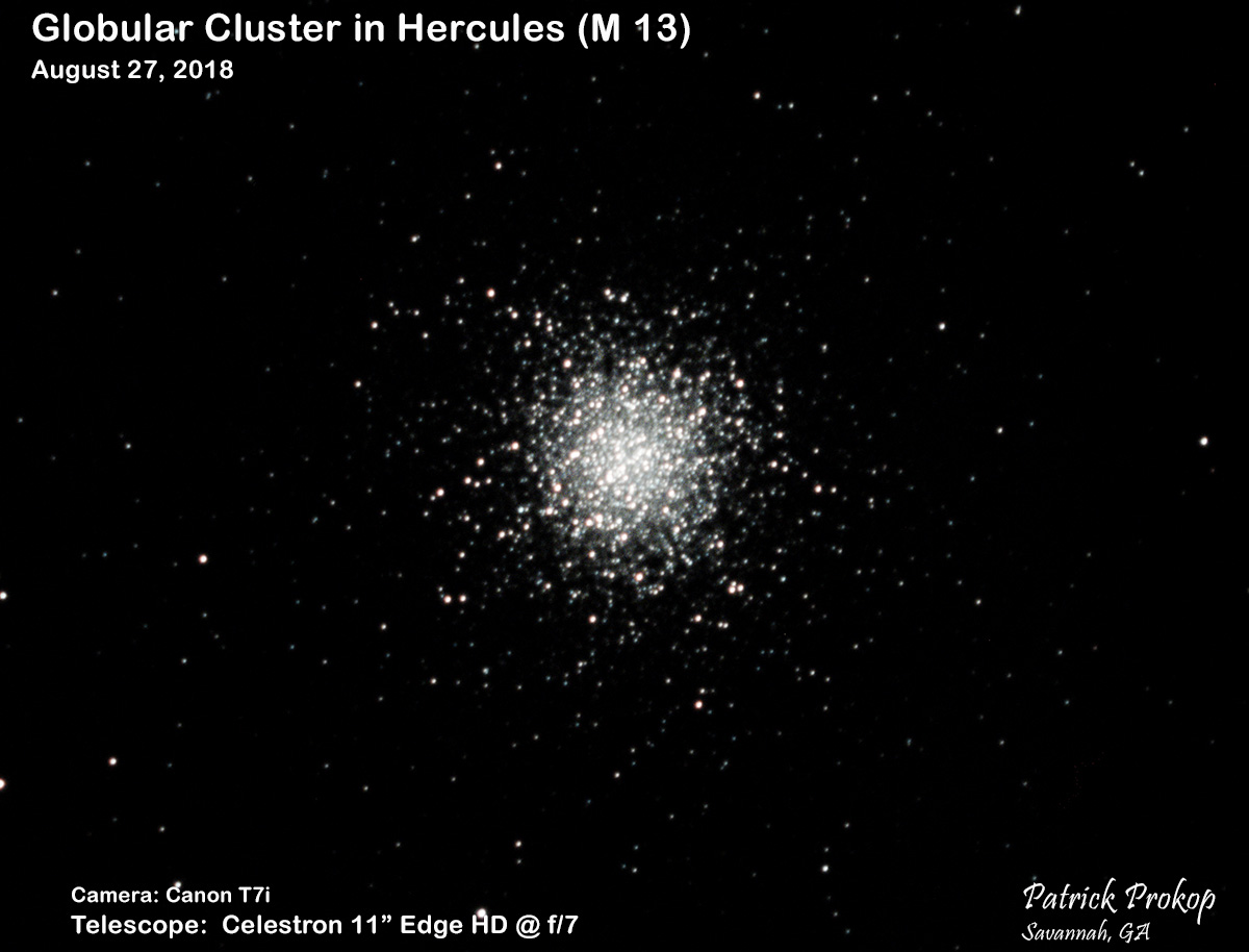 Messier 13 from Pat Prokop's Heavenly Backyard