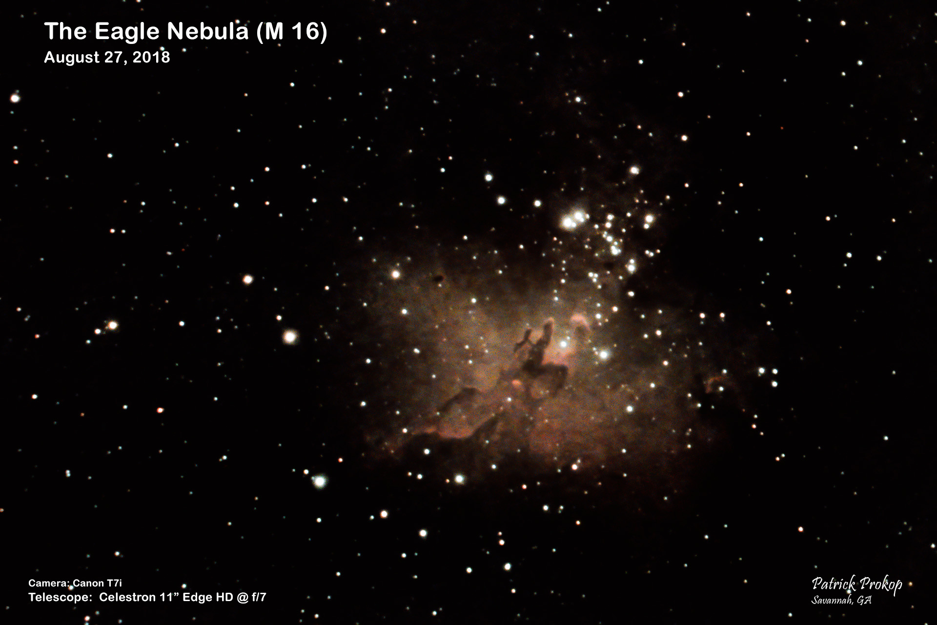 Messier 16 from Pat Prokop's Heavenly Backyard