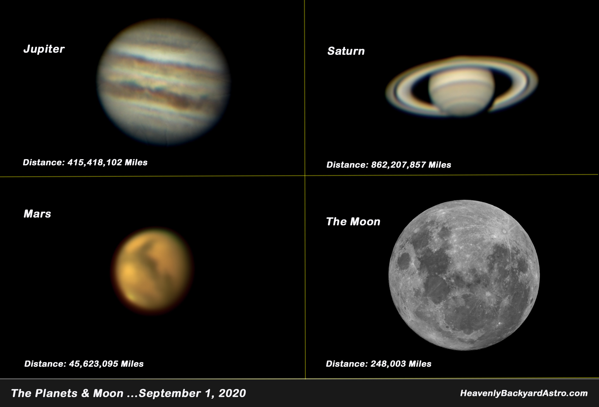 3 planets and the moon ... Click on image for larger view