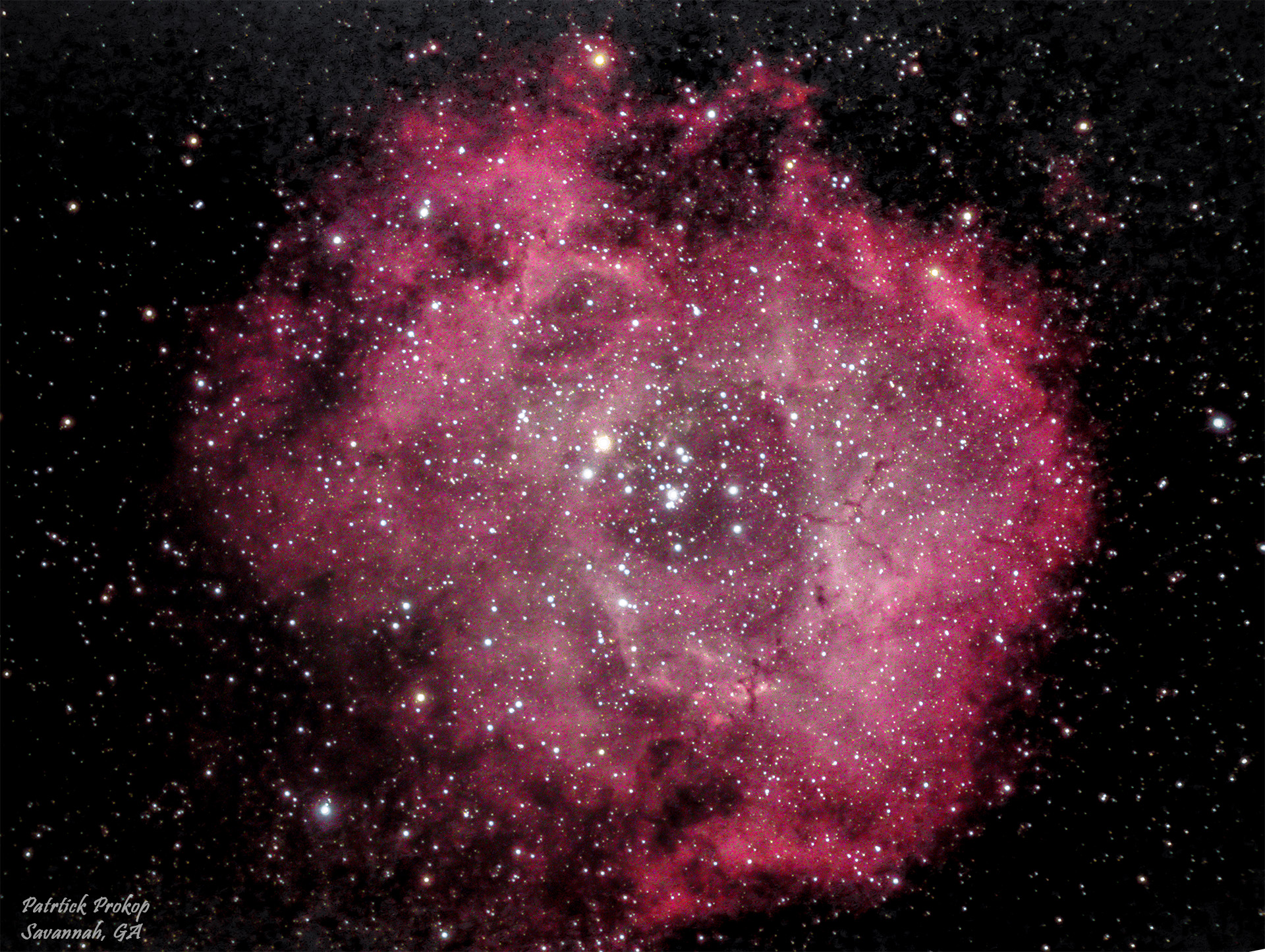 Rosette Nebula February 25, 2019  ... Click on image for larger view
