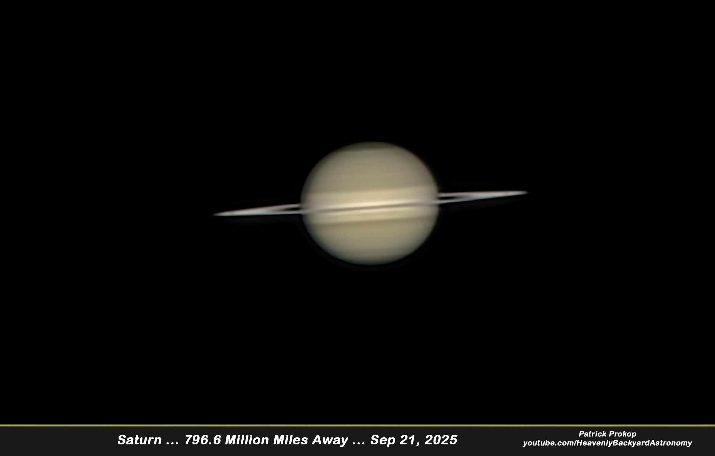 Saturn at opposition 2025 ... Click on image for larger view